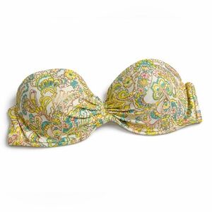Victoria’s Secret Paisley Y2K Strapless Bikini Top Euro Summer
